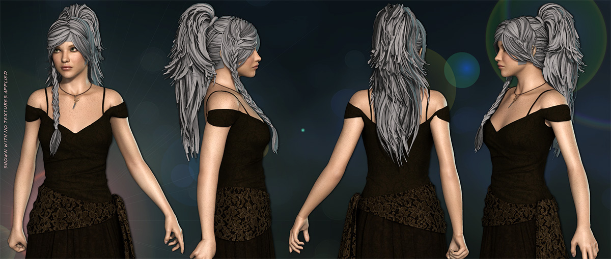 Fox Hair - V4 by: Anna BenjaminLady LittlefoxRuntimeDNASyyd, 3D Models by Daz 3D