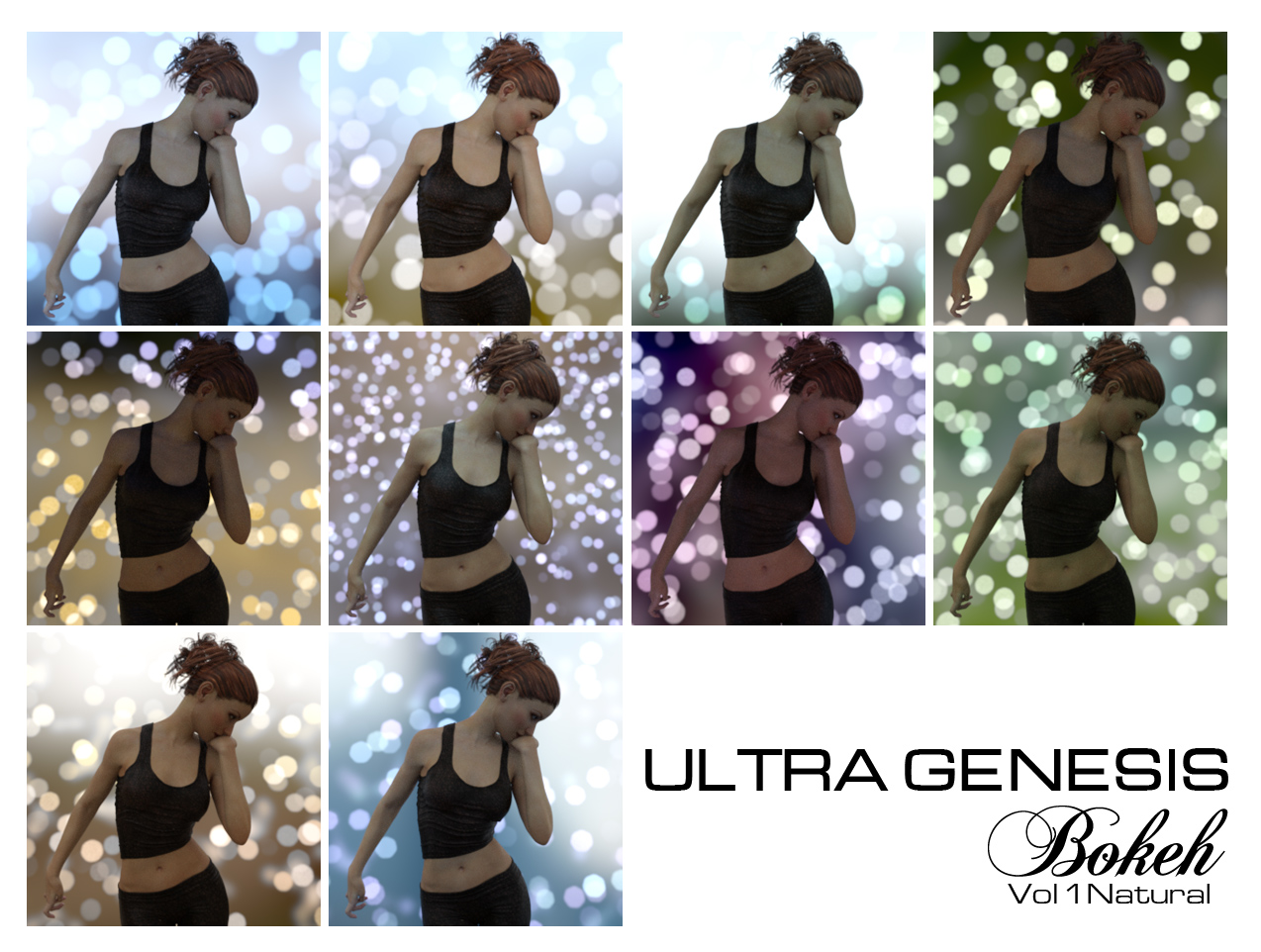 Ultra Genesis Bokeh Vol 1 - Natural by: TravelerRuntimeDNASyyd, 3D Models by Daz 3D