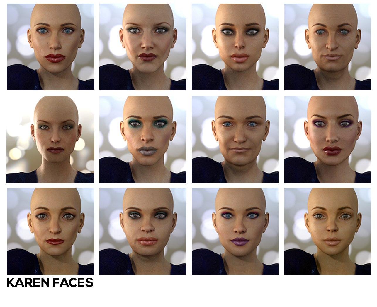 ULTRAGENESIS: Faces of G by: RuntimeDNASyydTraveler, 3D Models by Daz 3D