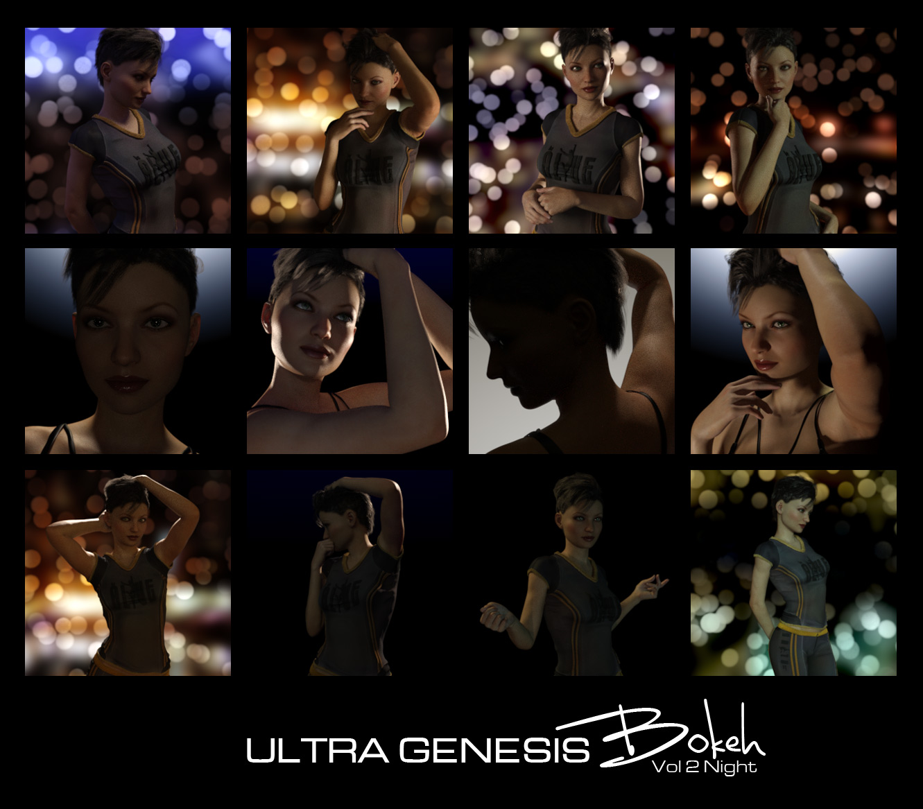 UltraGenesis Bokeh 2: Into the Night by: RuntimeDNASyydTraveler, 3D Models by Daz 3D