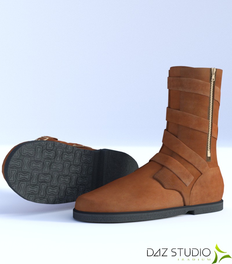 Urban Strap Boots for Genesis 3 Female by: dgliddenRuntimeDNA, 3D Models by Daz 3D
