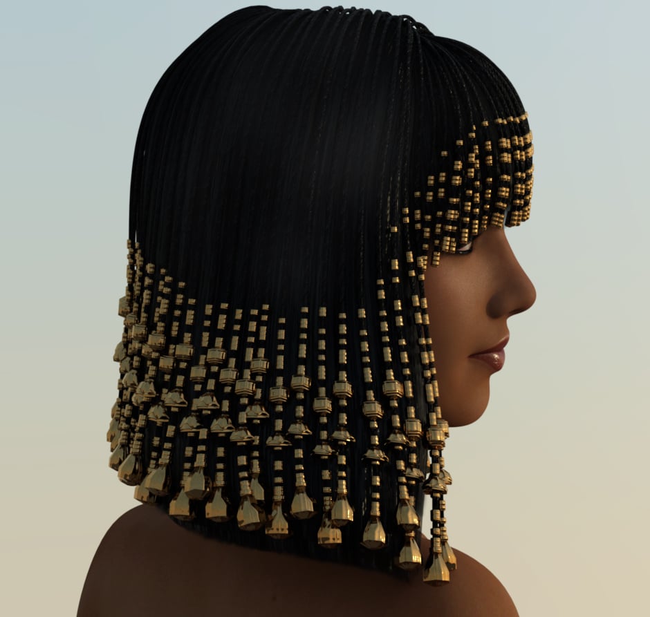 Bast Hair for Genesis 3 Female by: Lady LittlefoxRuntimeDNASyyd, 3D Models by Daz 3D