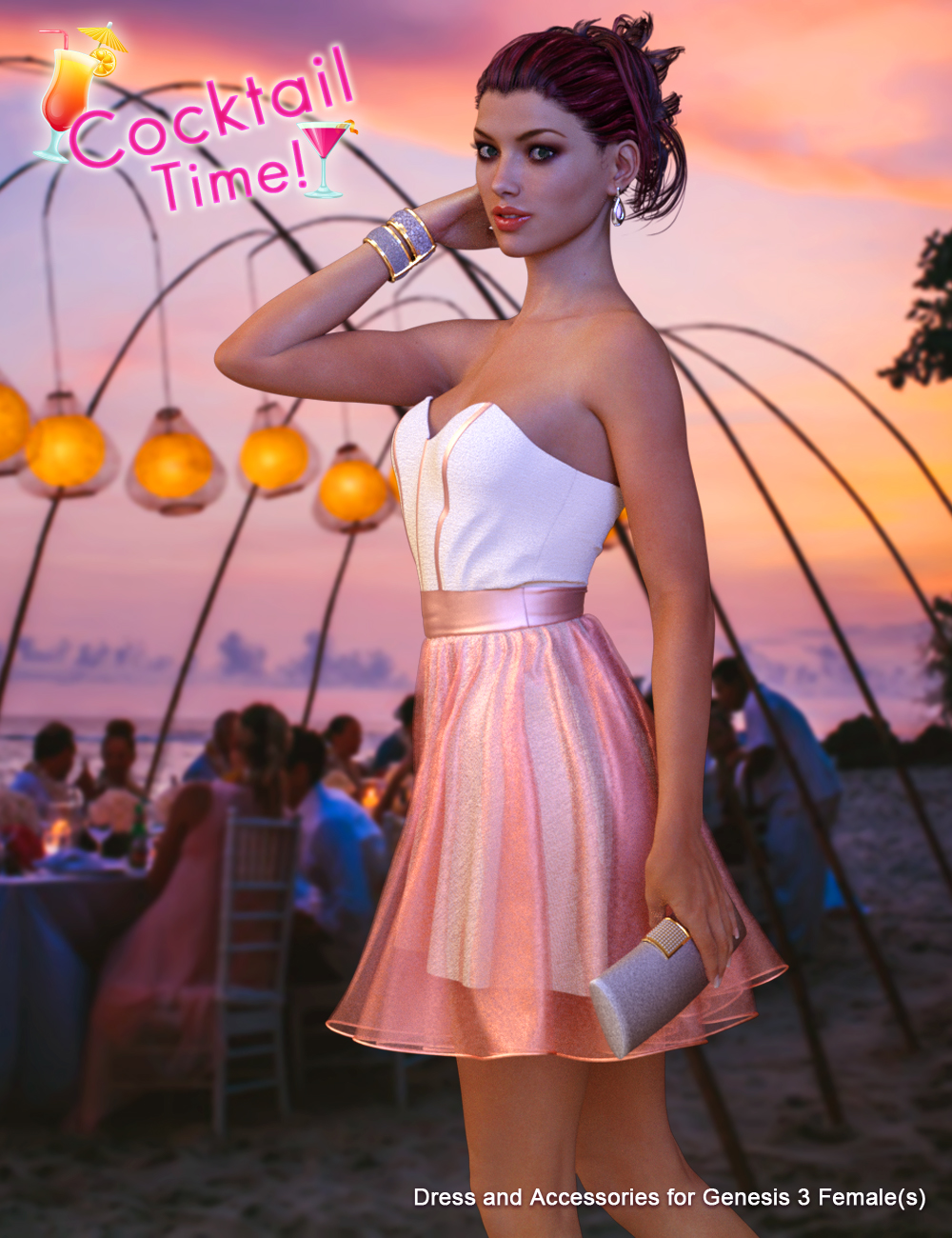 Cocktail Time for Genesis 3 Female(s) Cocktail Time for Genesis 3 Female(s) by: Blue Rabbit, 3D Models by Daz 3D