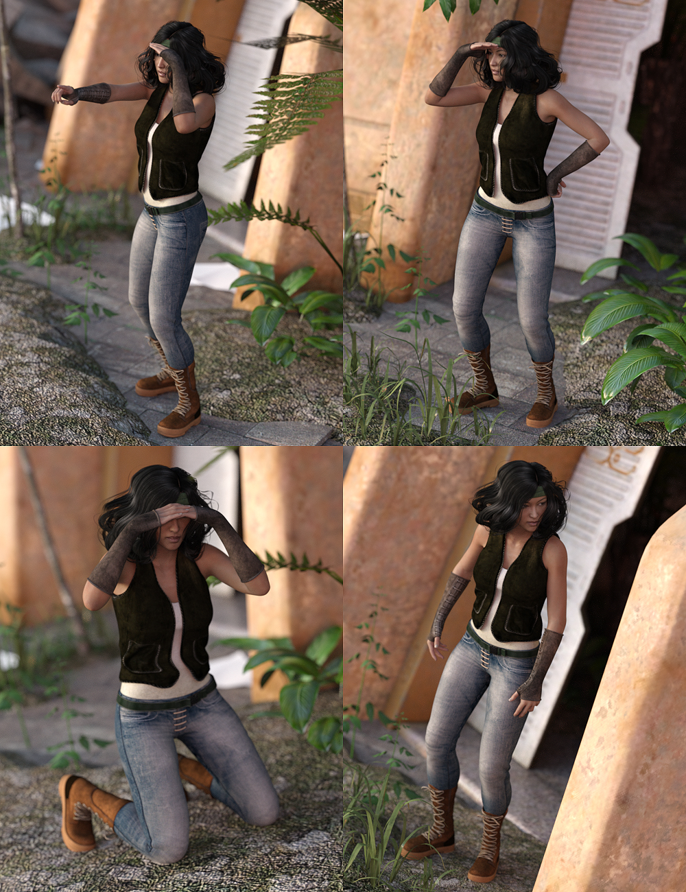 Trouble Brewing Poses by: FeralFey, 3D Models by Daz 3D