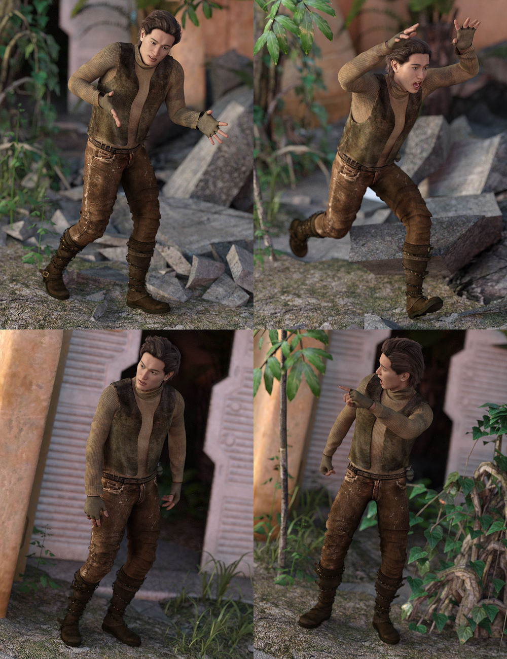 Trouble Brewing Poses Trouble Brewing Poses by: FeralFey, 3D Models by Daz 3D