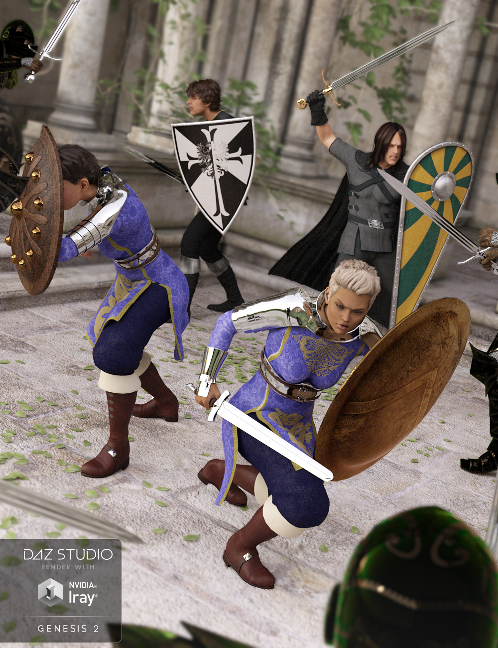 Aegis To War Poses 1 by: FeralFey, 3D Models by Daz 3D