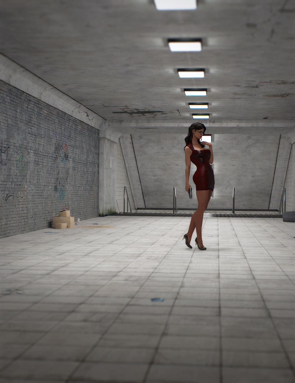 East Ave Tunnel by: , 3D Models by Daz 3D