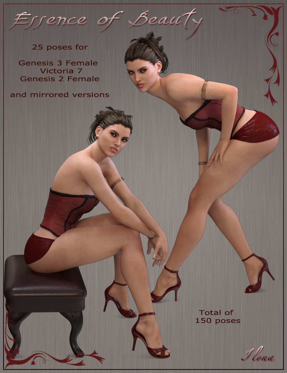 Essence of Beauty Poses by: ilona, 3D Models by Daz 3D