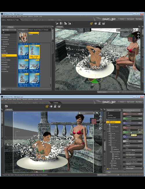 3D Splash by: Dreamlight, 3D Models by Daz 3D