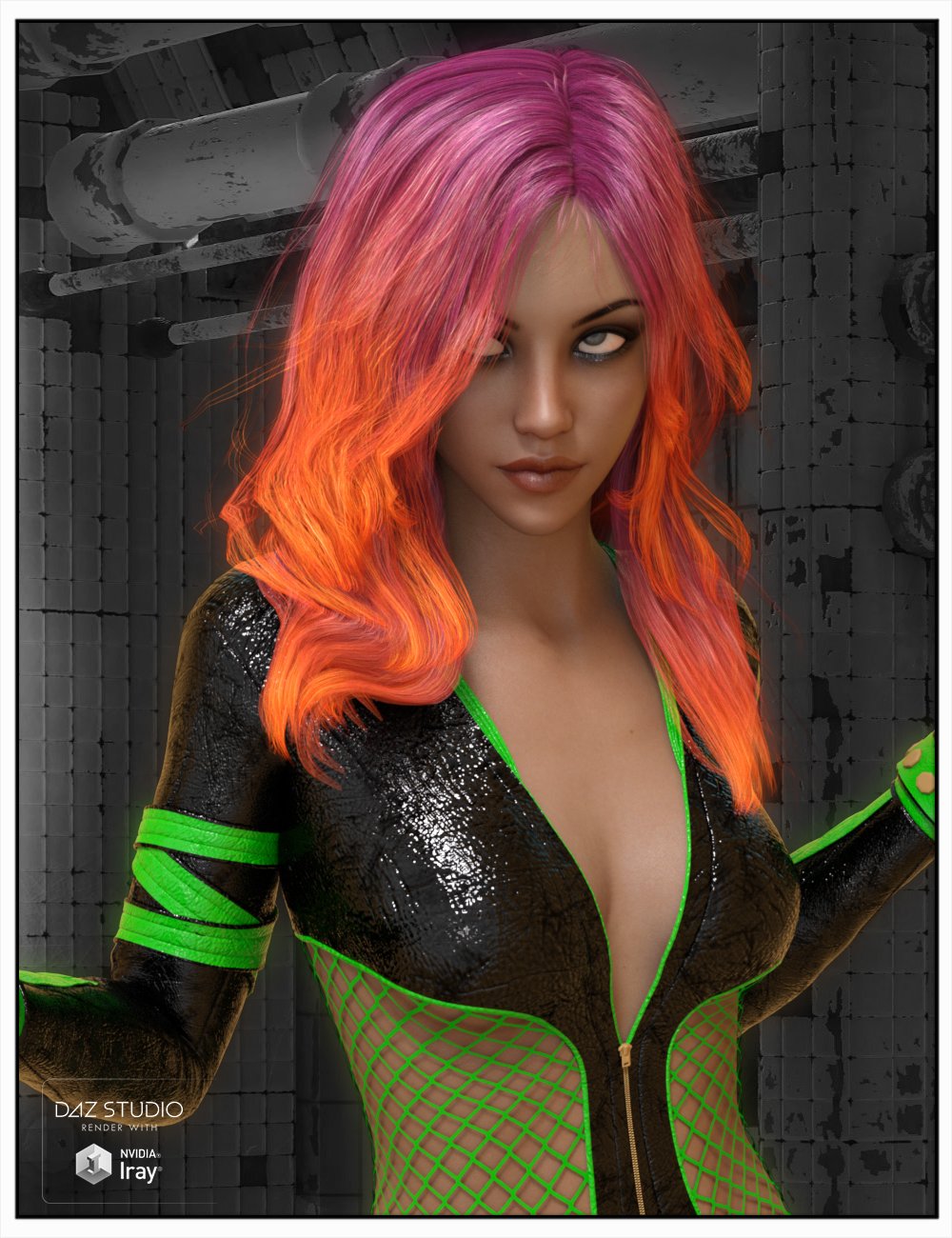 Seema Hair for Genesis 3 Female(s) by: SWAM, 3D Models by Daz 3D