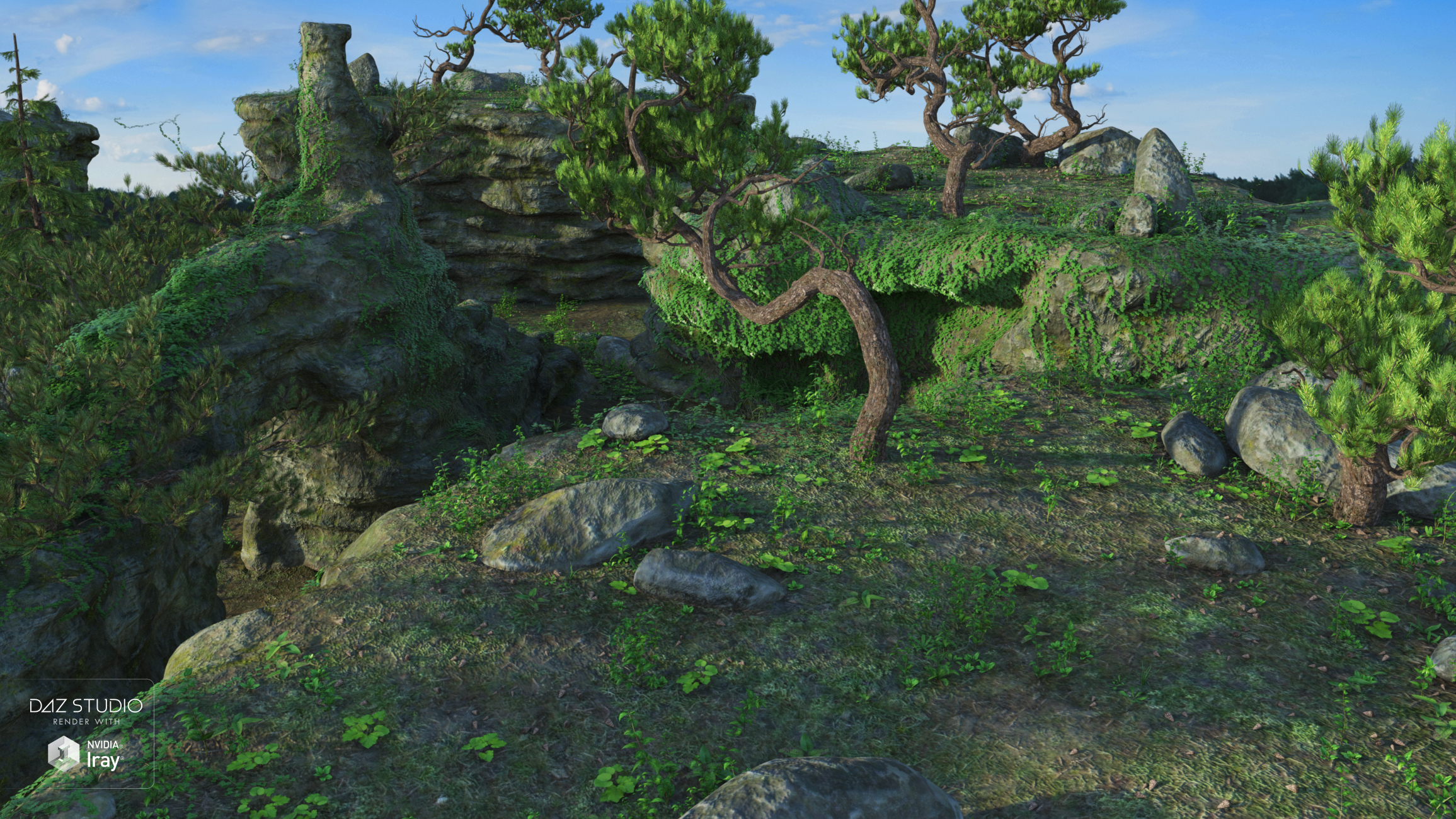 Nature - Green Canyon by: Andrey Pestryakov, 3D Models by Daz 3D