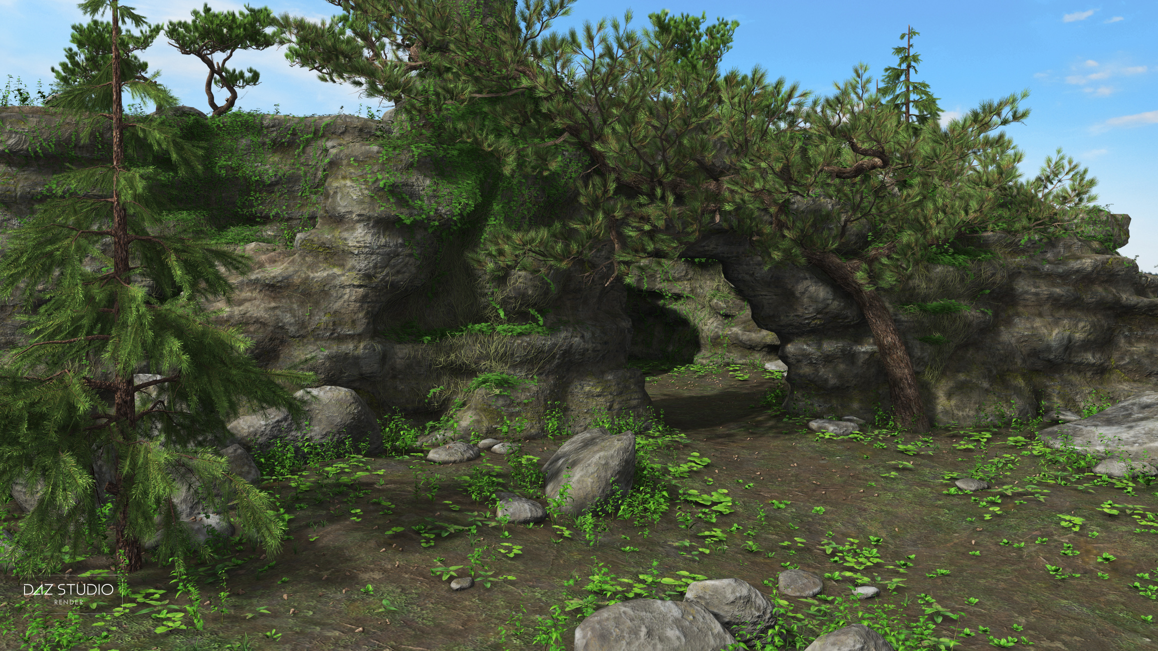 Nature - Green Canyon by: Andrey Pestryakov, 3D Models by Daz 3D