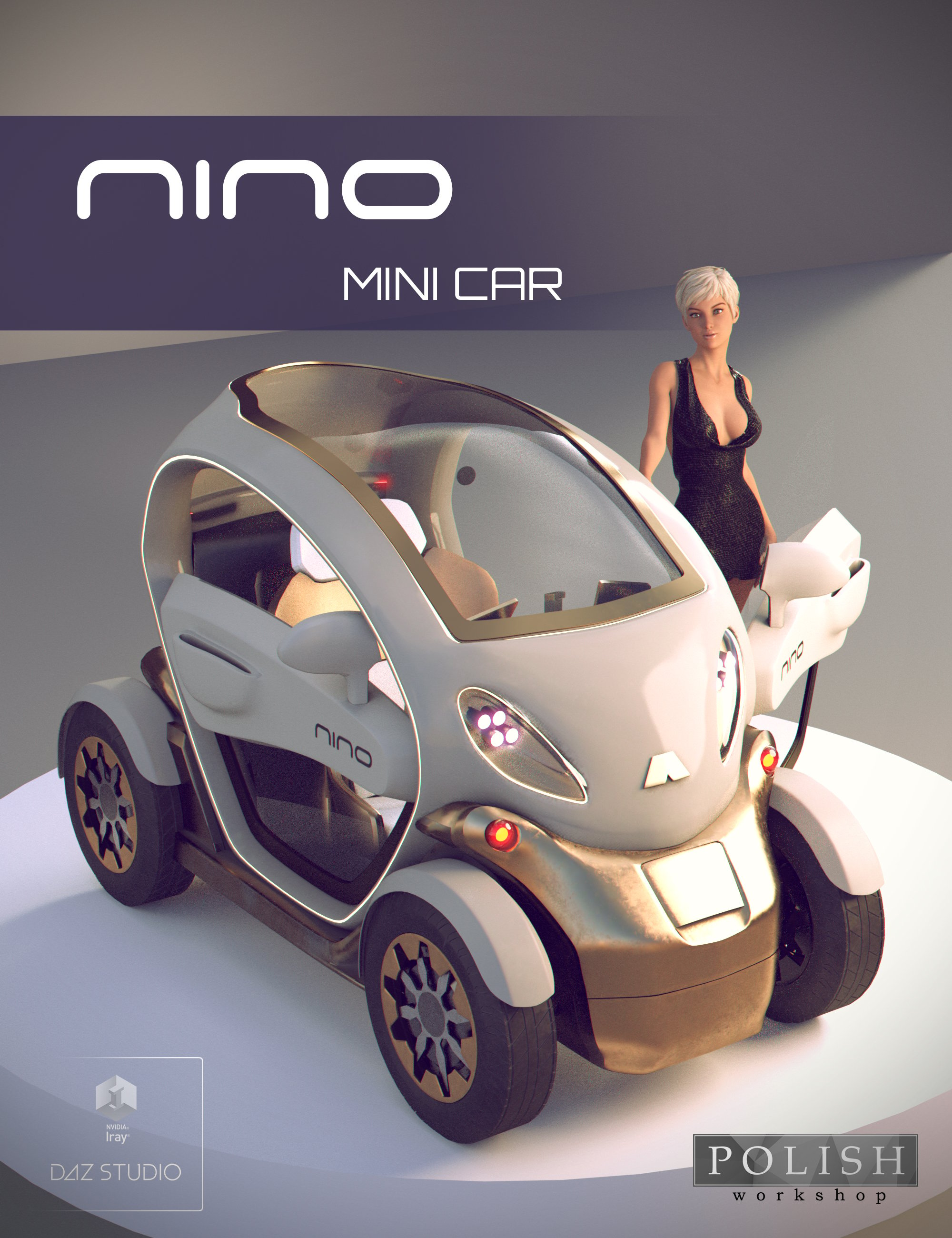Mini Car Nino by: Polish, 3D Models by Daz 3D
