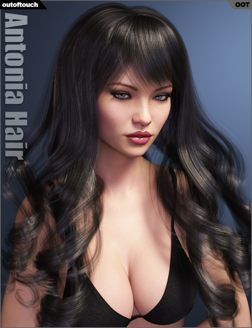 Antonia Hair Antonia Hair by: outoftouch, 3D Models by Daz 3D