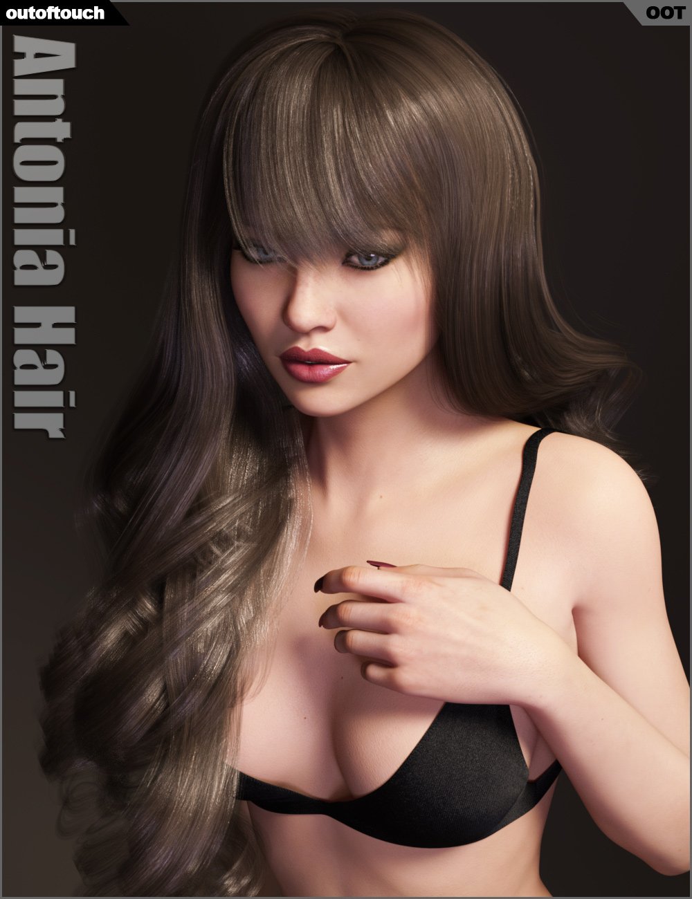 Antonia Hair by: outoftouch, 3D Models by Daz 3D