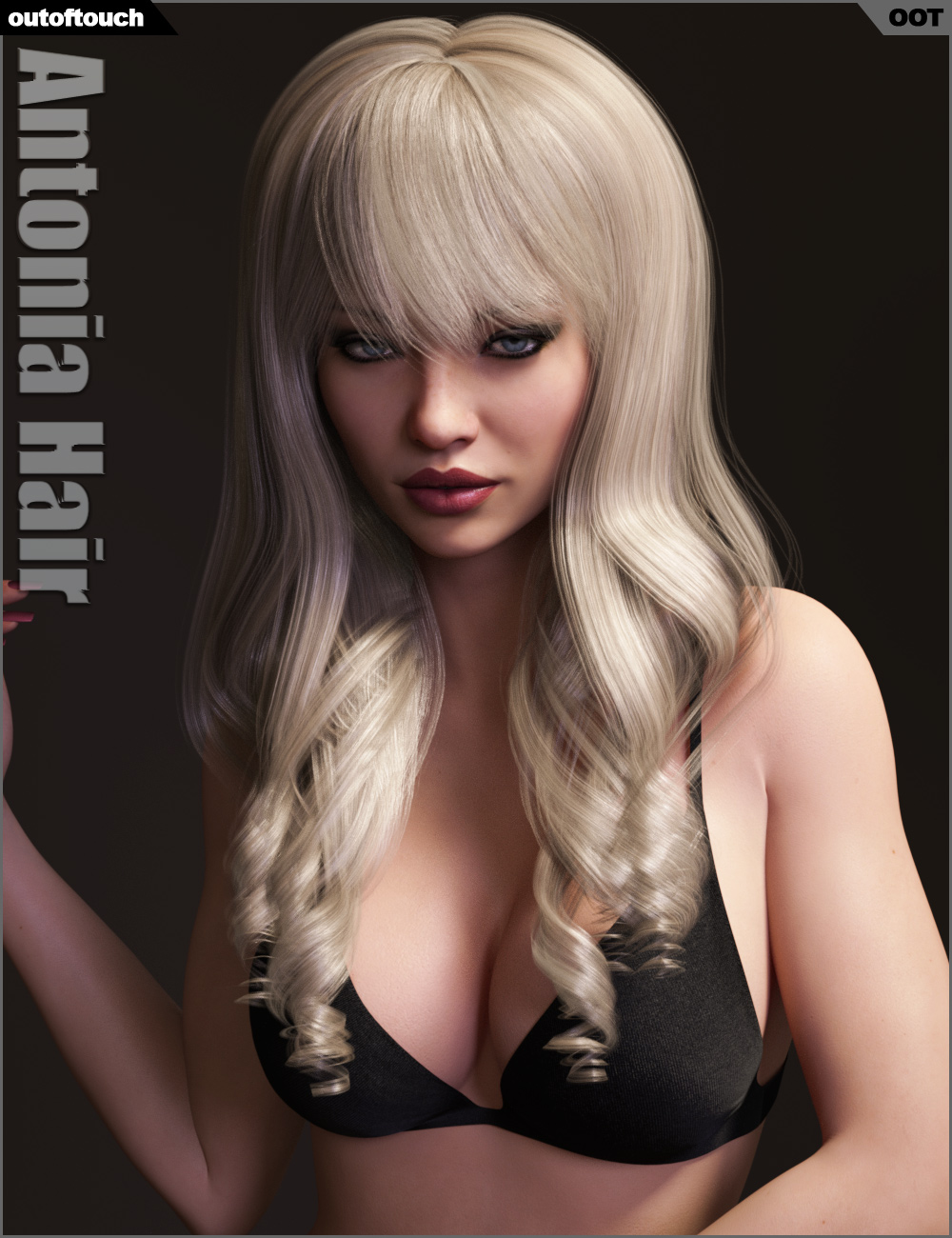 Antonia Hair Antonia Hair by: outoftouch, 3D Models by Daz 3D