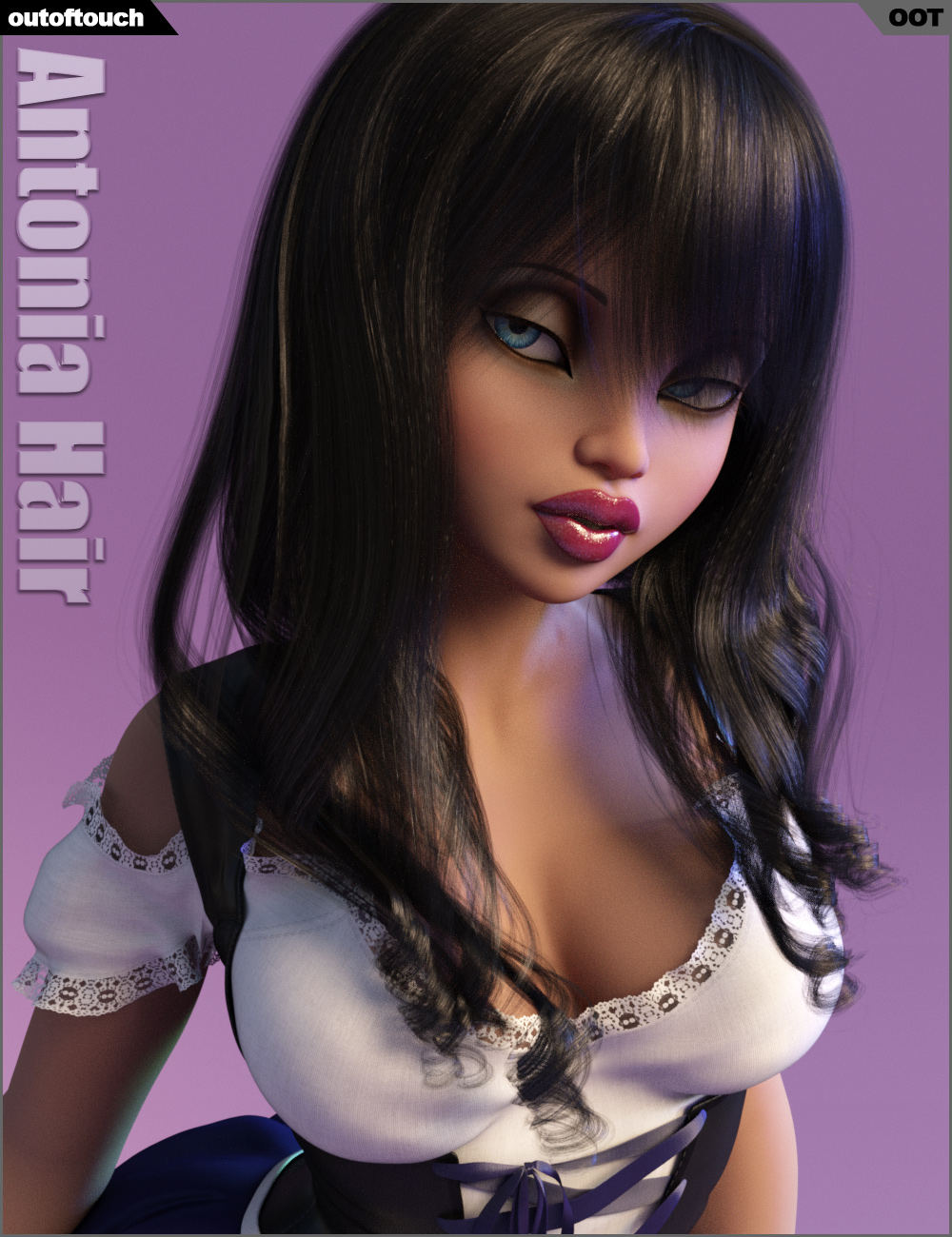 Antonia Hair Antonia Hair by: outoftouch, 3D Models by Daz 3D