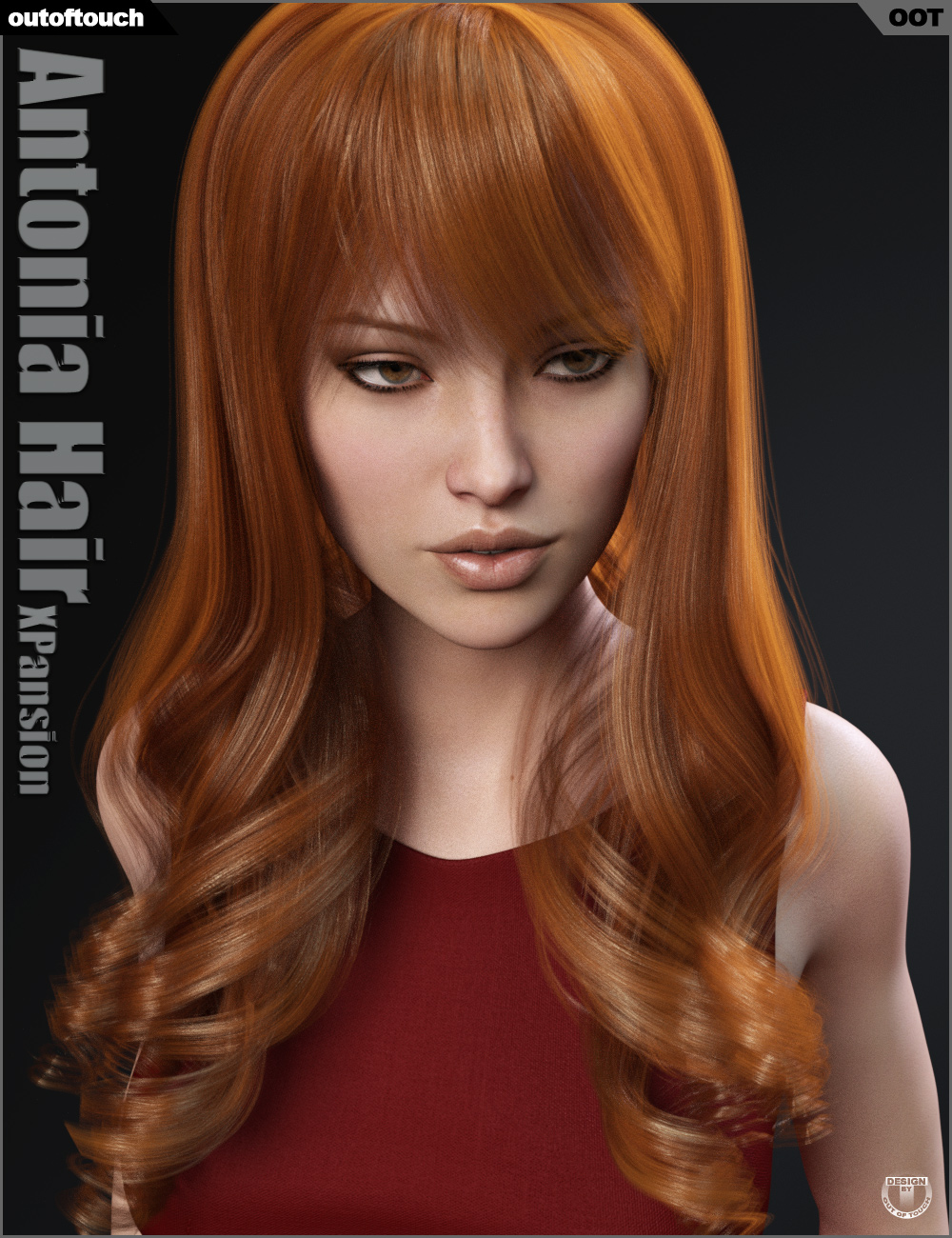 Antonia Hair XPansion by: outoftouch, 3D Models by Daz 3D