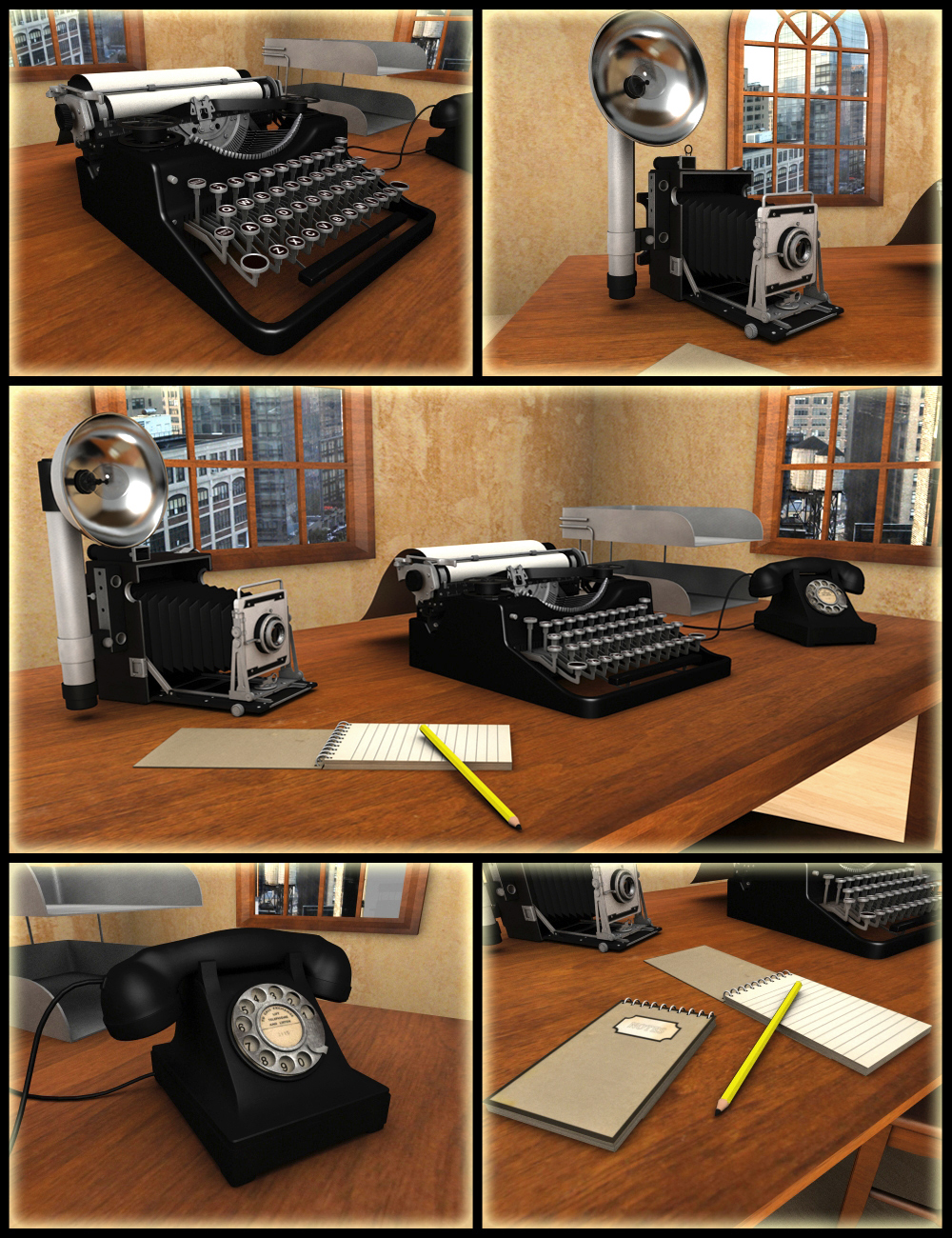 Reporter Equipment by: hypnagogia, 3D Models by Daz 3D