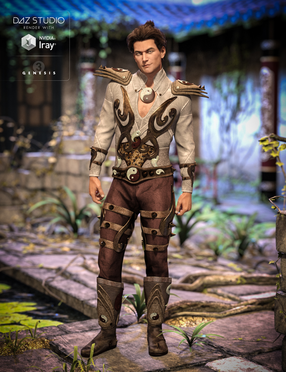 Mercurial Guardian Outfit Male Textures by: Sarsa, 3D Models by Daz 3D