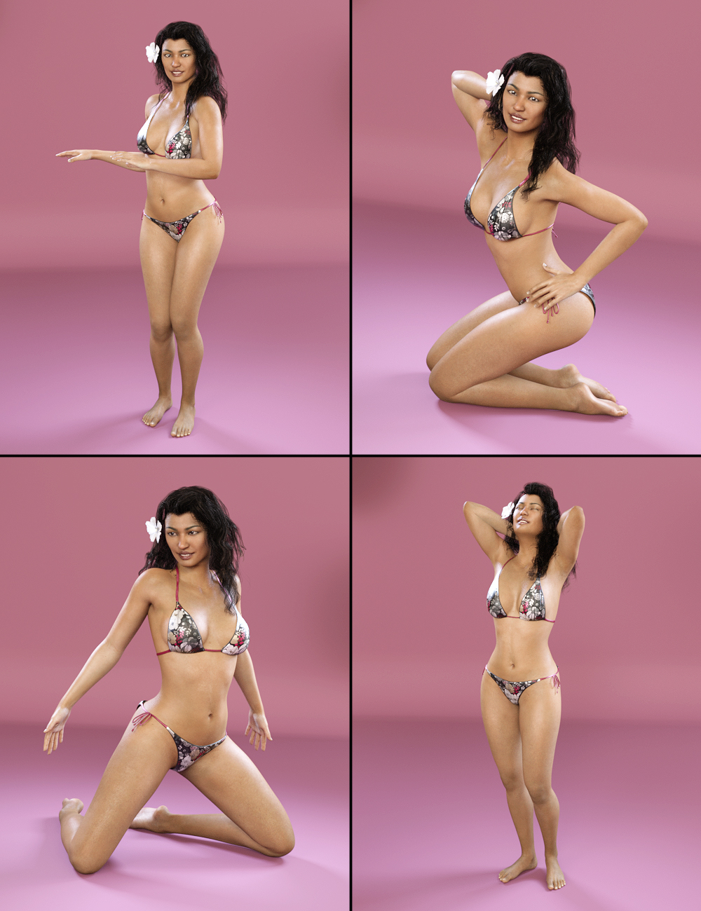 DA Beach Girl Poses for Kalea 7 by: Design Anvil, 3D Models by Daz 3D