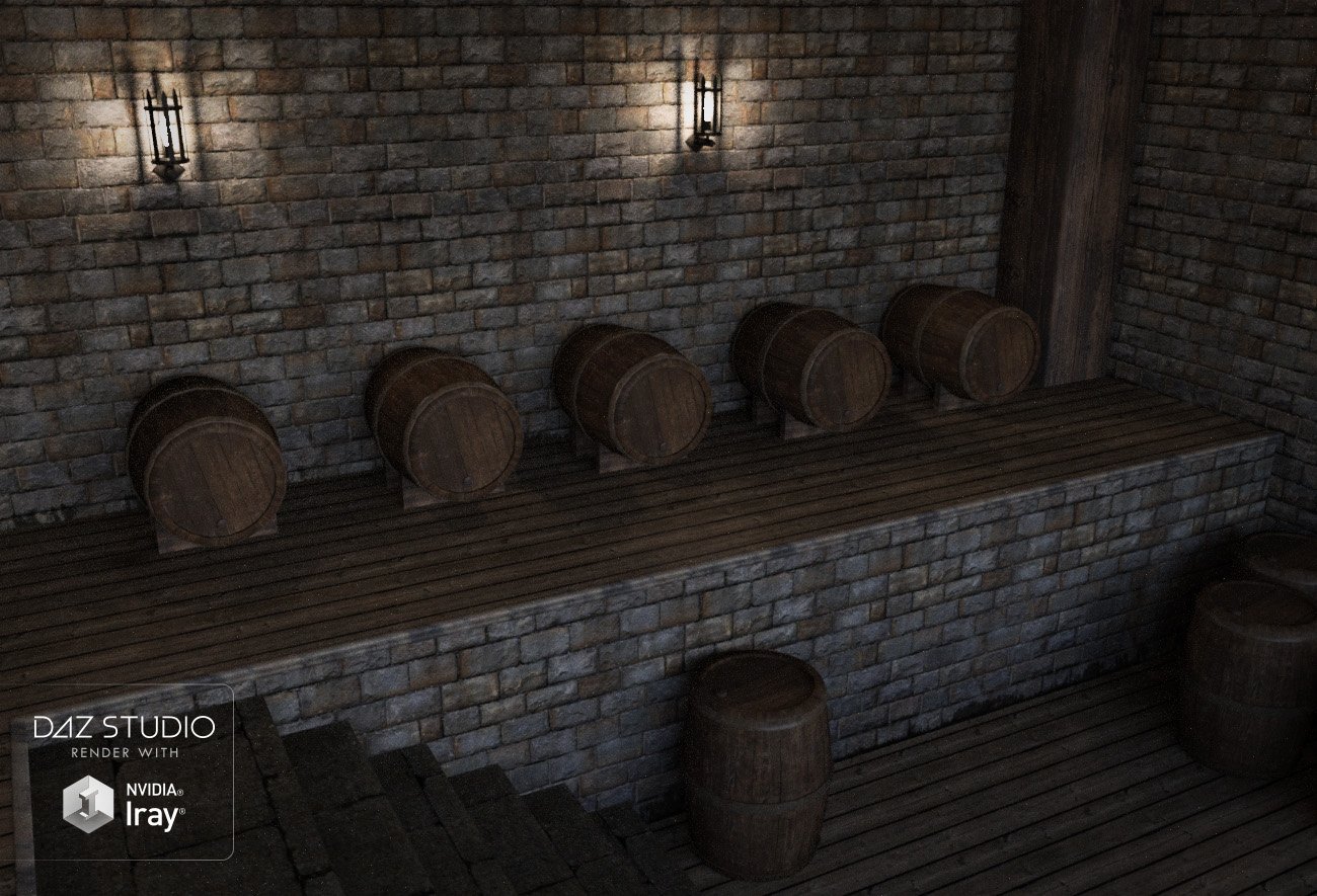Fantasy Wine Cellar Fantasy Wine Cellar by: , 3D Models by Daz 3D