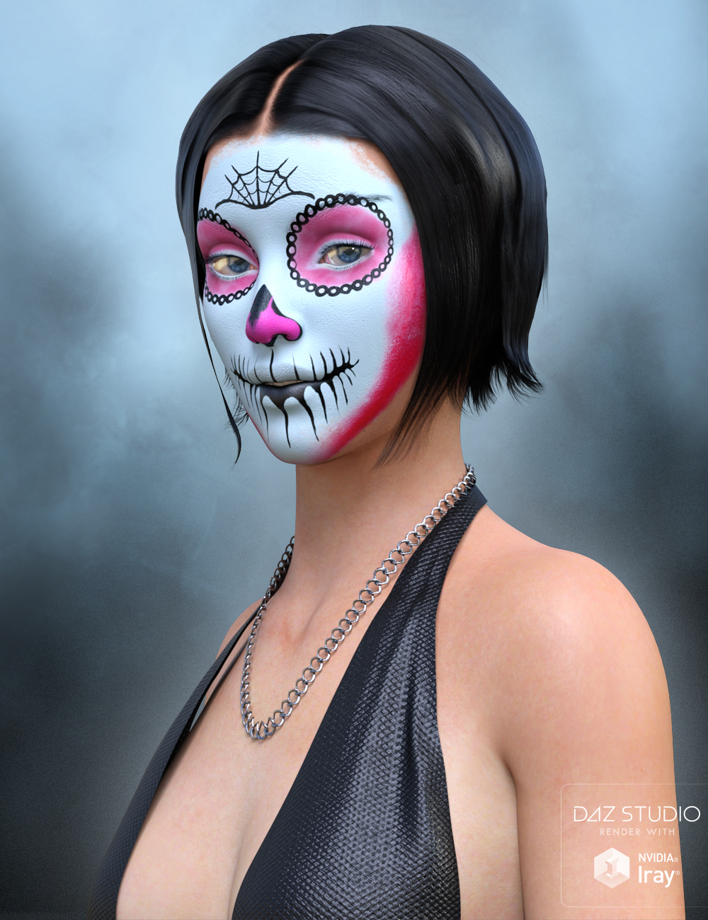Sugar Skull Make-up for Genesis 3 Female Sugar Skull Make-up for Genesis 3 Female by: ForbiddenWhispers, 3D Models by Daz 3D