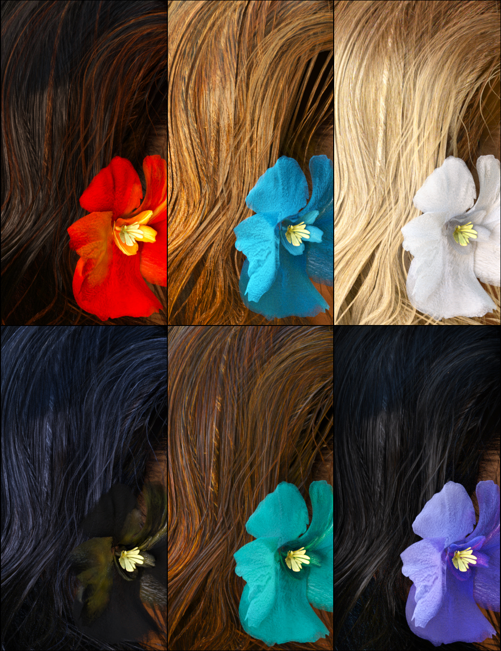 Oleander Hair for Genesis 3 Female(s) by: goldtassel, 3D Models by Daz 3D
