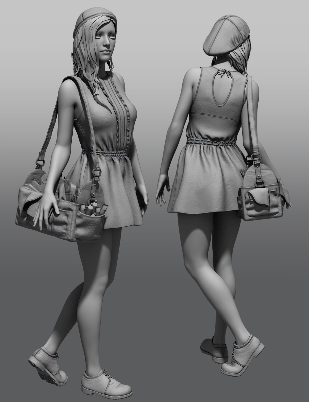 Street Artist for Genesis 3 Female(s) by: Luthbellina, 3D Models by Daz 3D