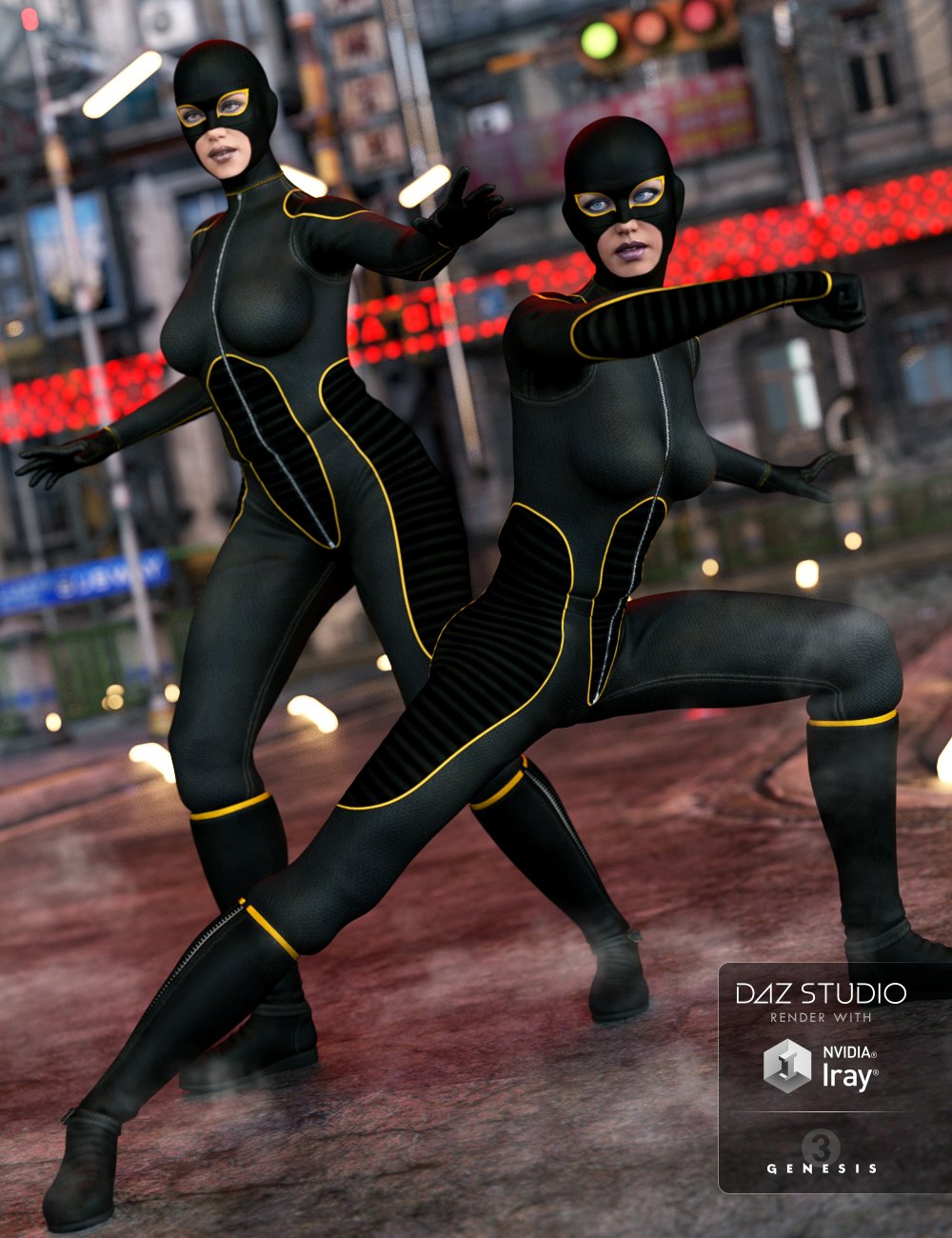 Super Bodysuit for Genesis 3 Female(s) by: ArienMada, 3D Models by Daz 3D