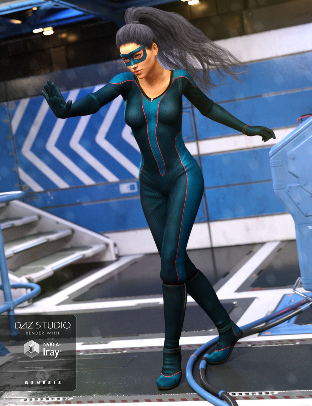 Super Bodysuit Planetary Textures for Genesis 3 Female(s) by: Arien, 3D Models by Daz 3D