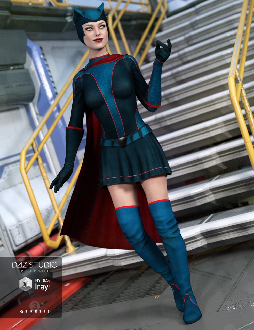 Superhero Add-On Planetary Orbit Textures for Genesis 3 Female(s) by: Arien, 3D Models by Daz 3D