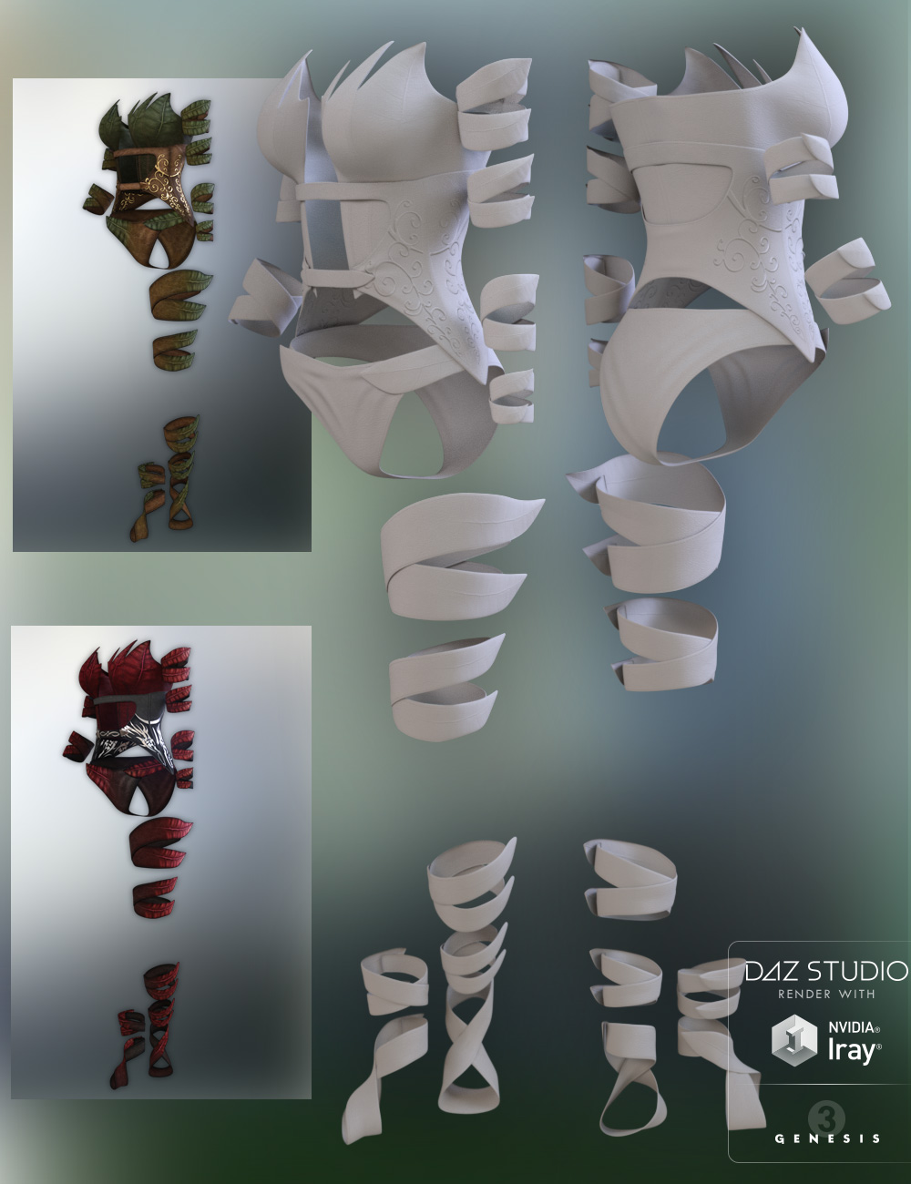 Wild Spirit for Genesis 3 Female(s) by: LilflameSveva, 3D Models by Daz 3D