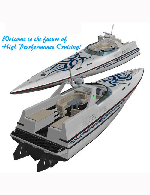 Power Boat by: , 3D Models by Daz 3D