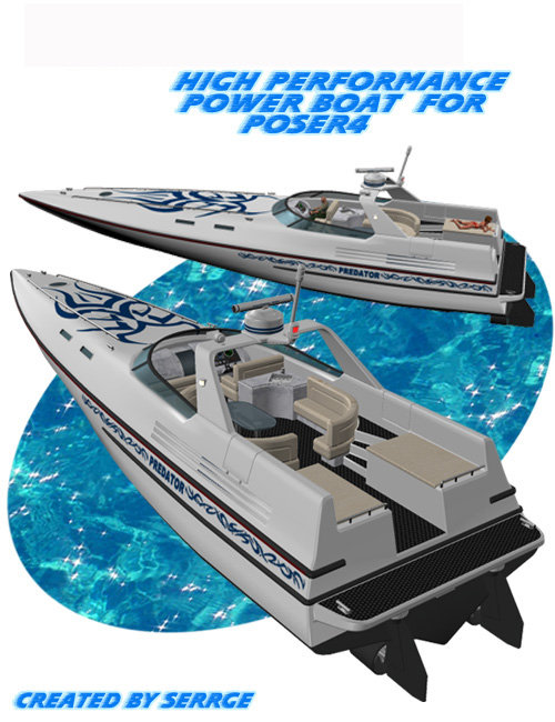 Power Boat by: , 3D Models by Daz 3D