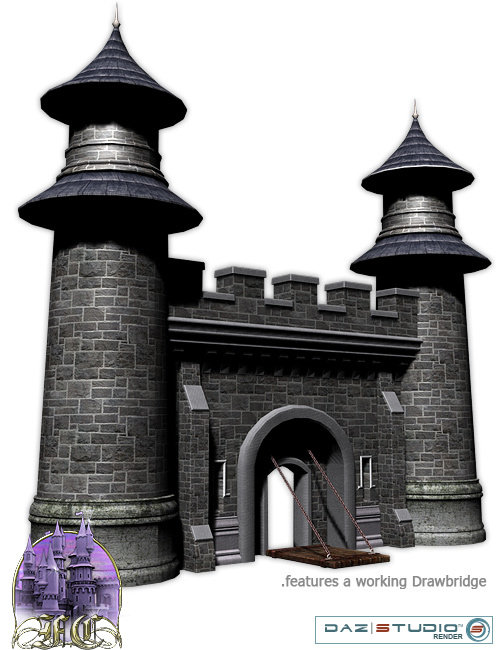 Fairytale Collection -- Fantasy Castle by: , 3D Models by Daz 3D