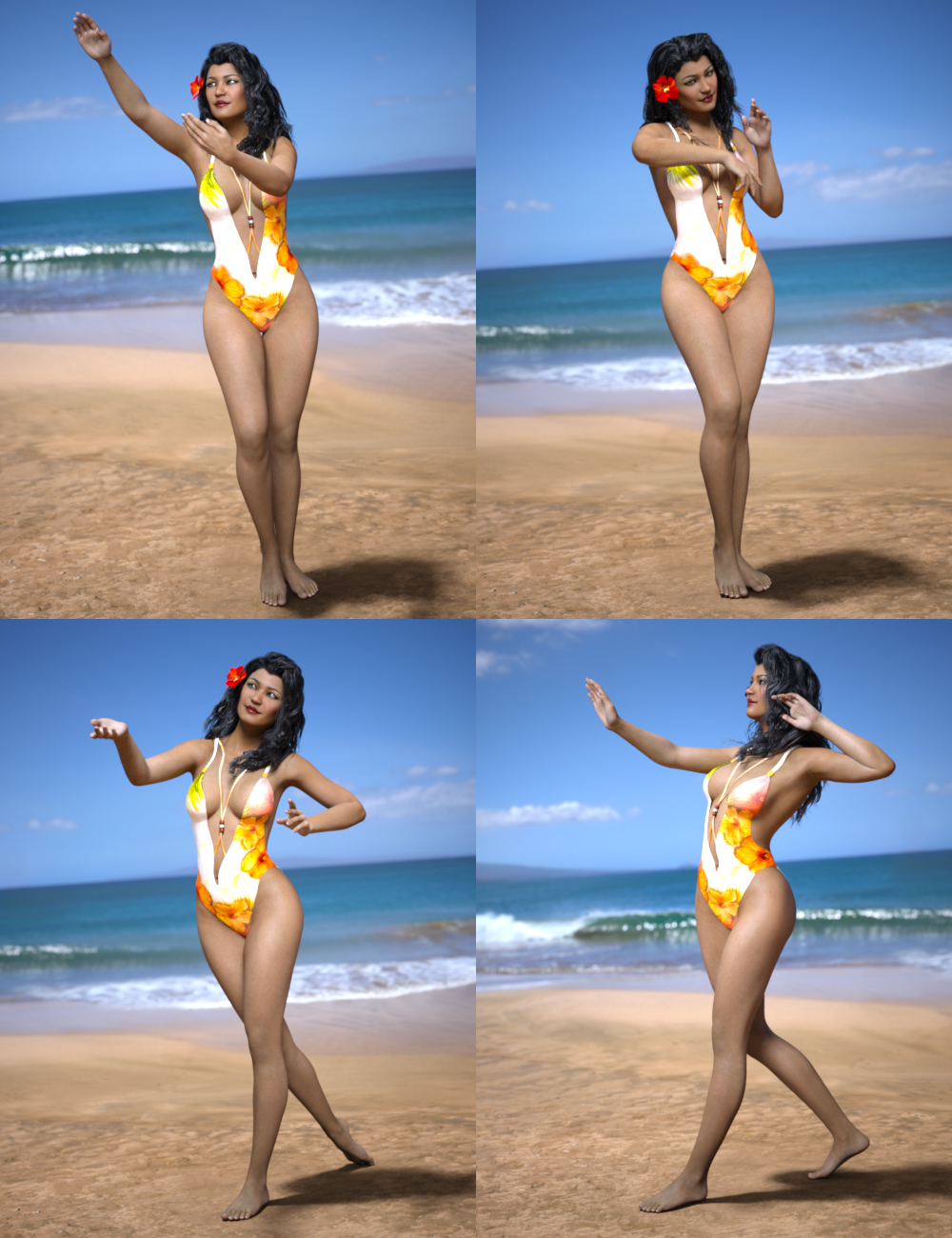 Nani Poses for Kalea 7 Nani Poses for Kalea 7 by: lunchlady, 3D Models by Daz 3D