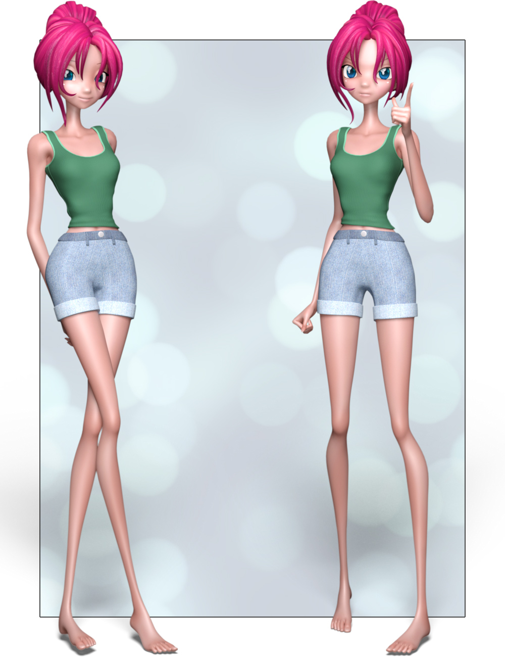 Toony Star Poses by: , 3D Models by Daz 3D