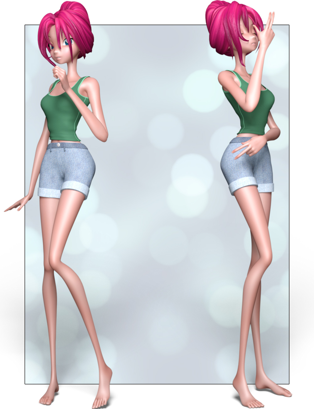 Toony Star Poses by: , 3D Models by Daz 3D