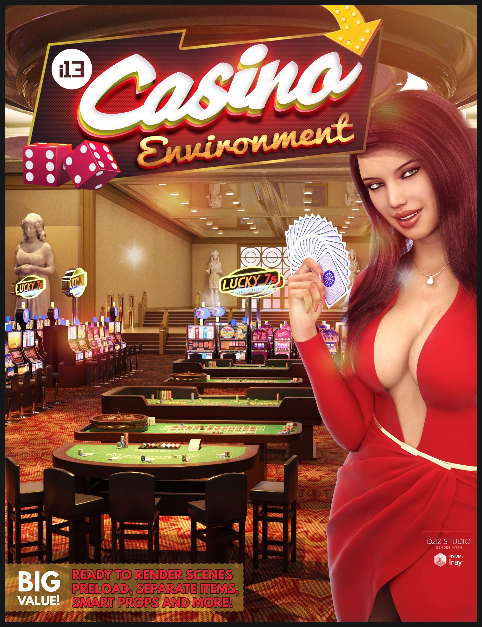 i13 Casino Environment by: ironman13, 3D Models by Daz 3D