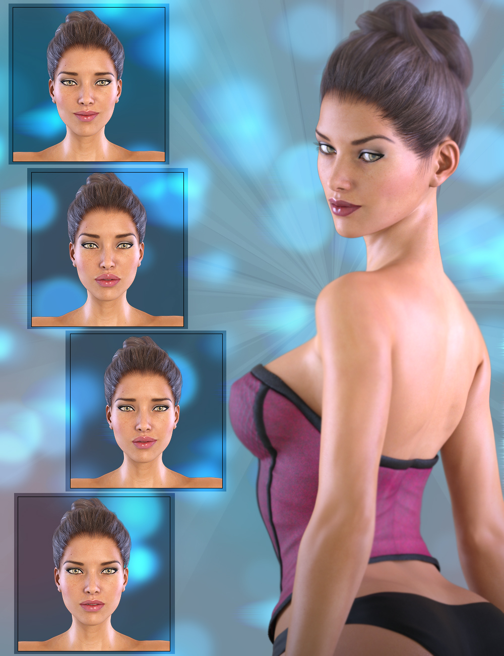 Z Subtle Expressions for Genesis 3 Female & Victoria 7 by: Zeddicuss, 3D Models by Daz 3D