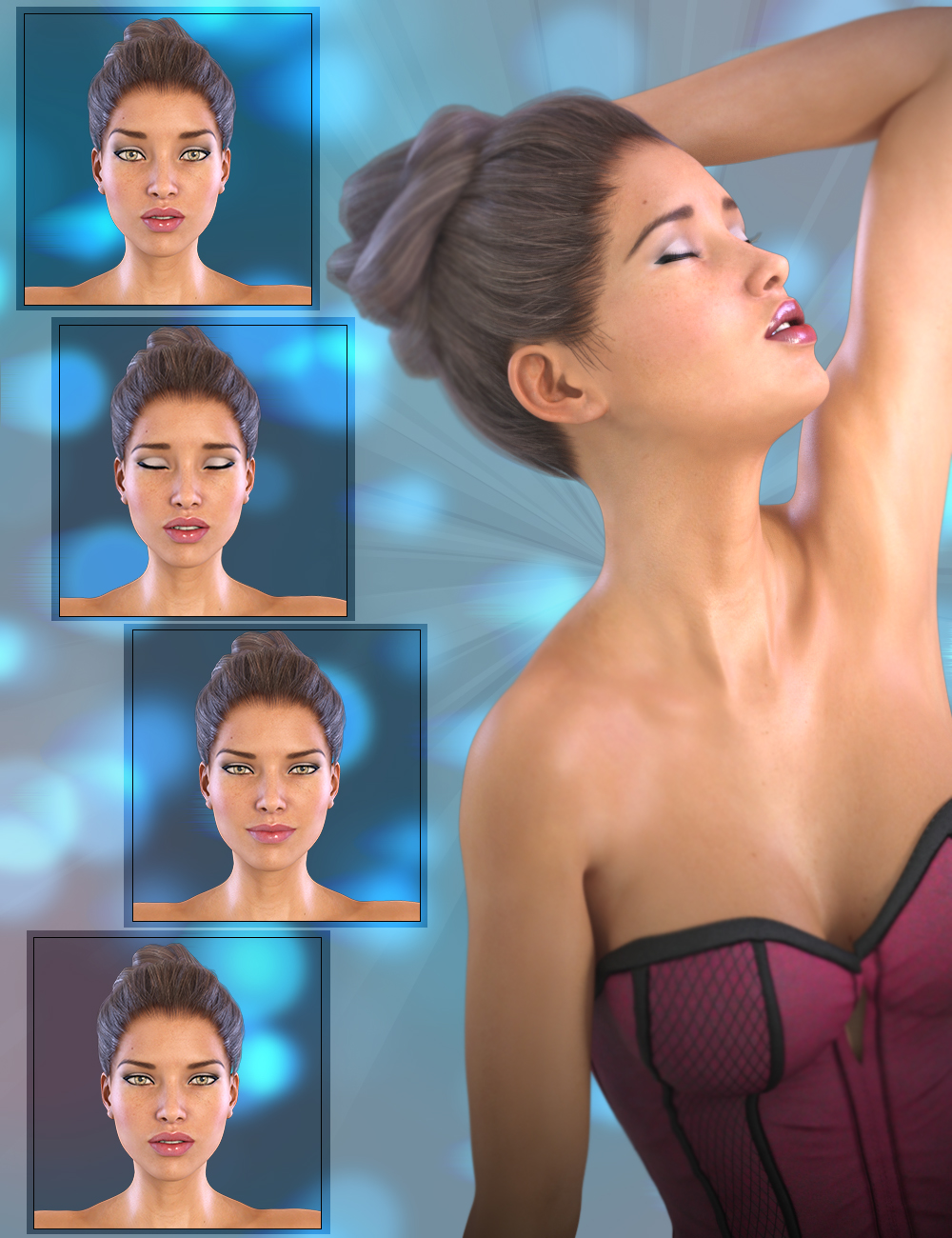 Z Subtle Expressions for Genesis 3 Female & Victoria 7 by: Zeddicuss, 3D Models by Daz 3D