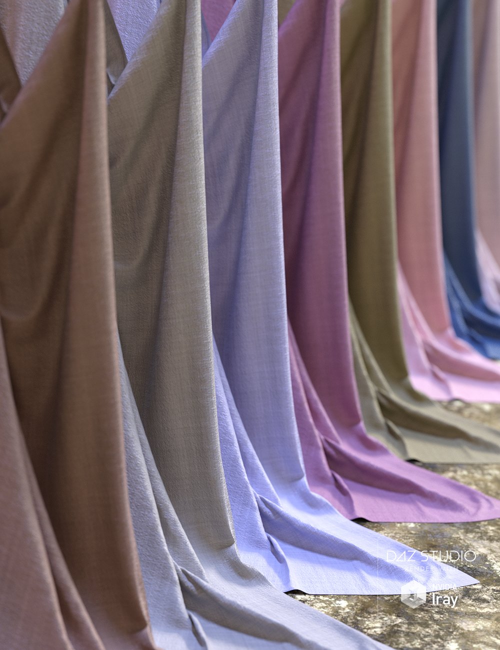 Useful Fabric Iray Shaders by: JGreenlees, 3D Models by Daz 3D