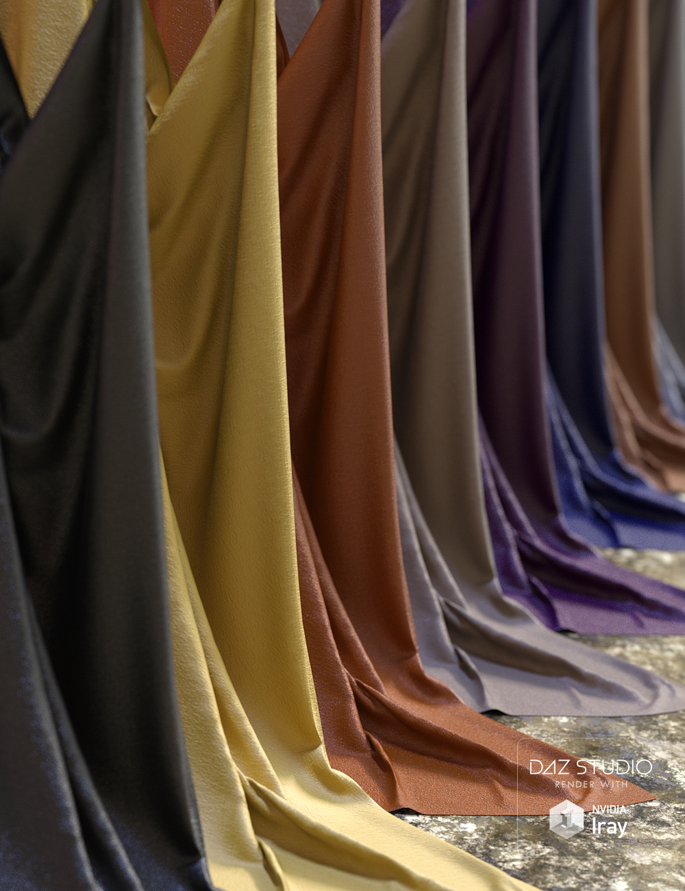 Useful Fabric Iray Shaders by: JGreenlees, 3D Models by Daz 3D