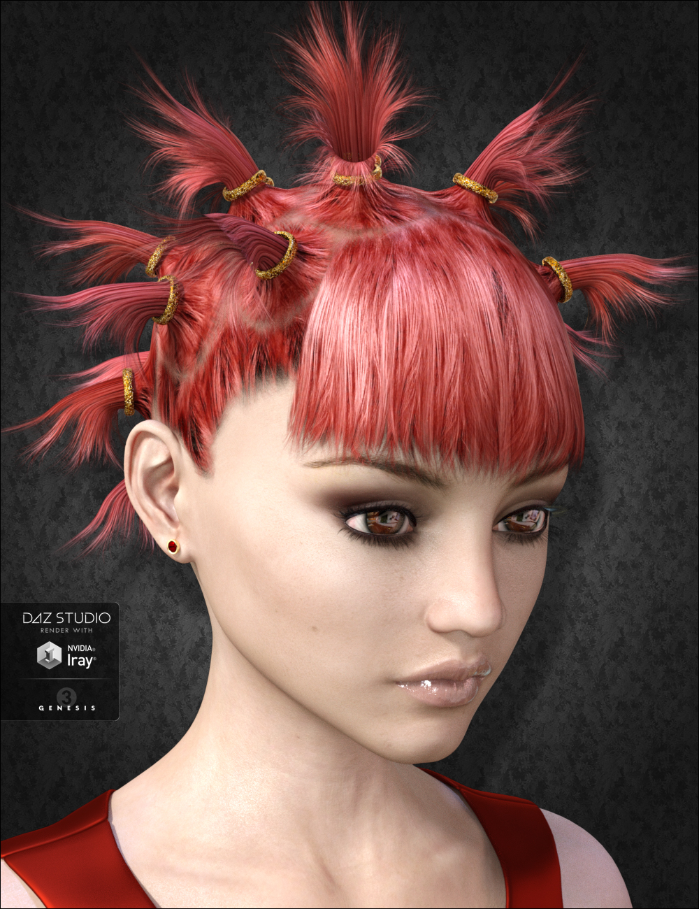Dandelion Hair by: DarkStarBurningMindVision G.D.S., 3D Models by Daz 3D