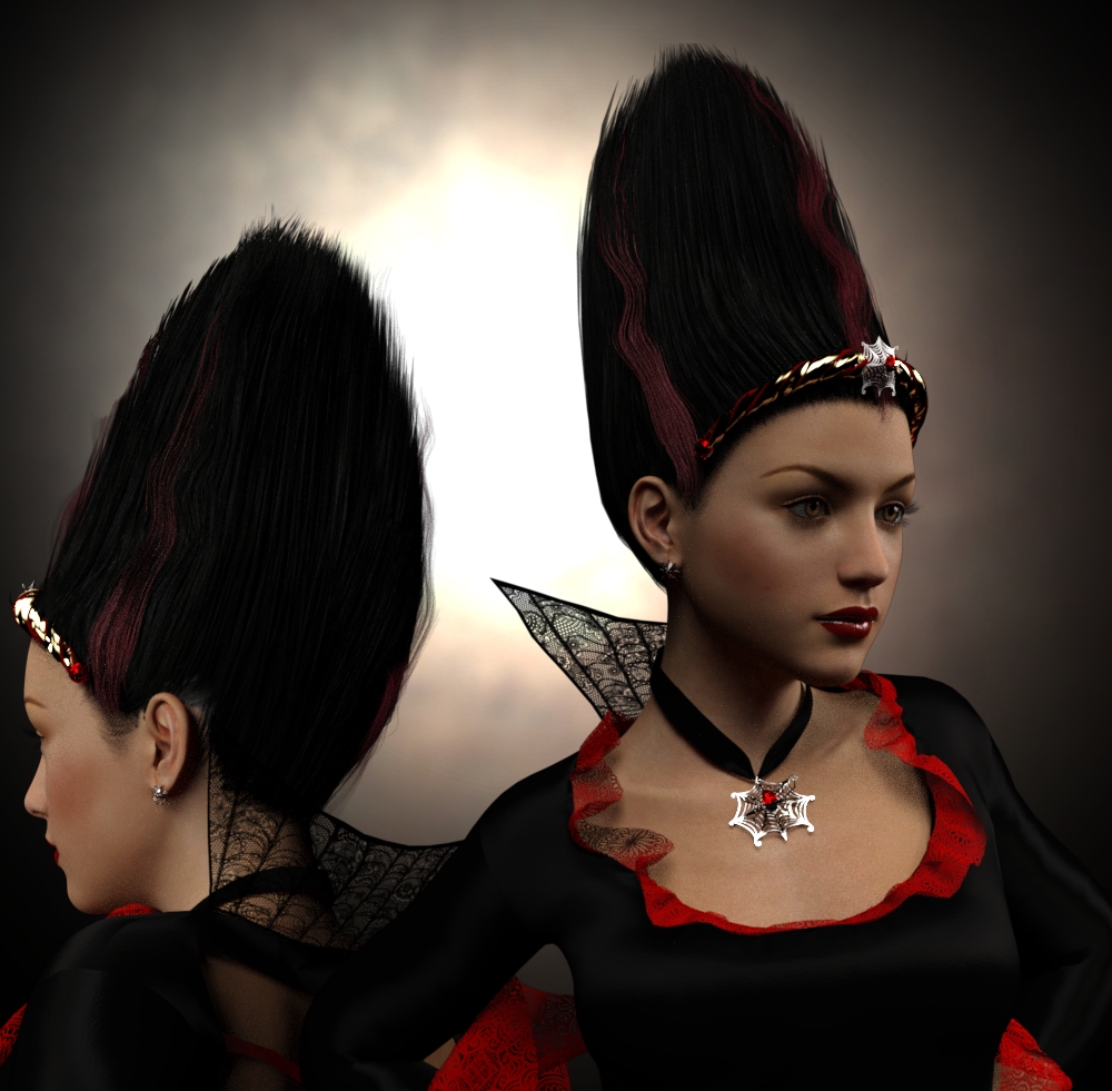 MadBride Jewelry and Hair for Genesis 3 Female(s) by: Neftis3D, 3D Models by Daz 3D