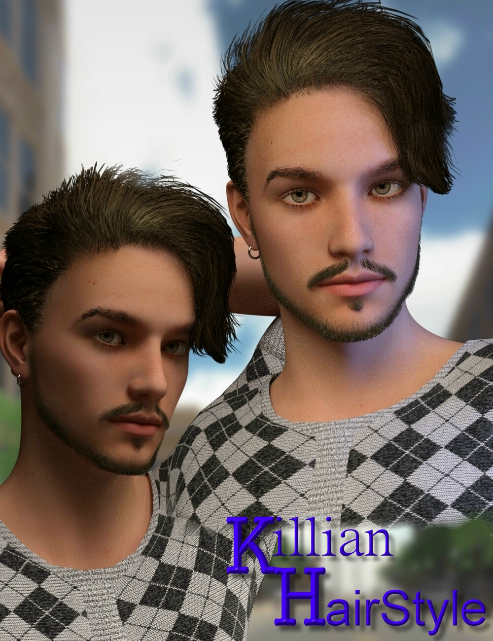 Killian Hair for Genesis 3 Male(s) Killian Hair for Genesis 3 Male(s) by: Neftis3D, 3D Models by Daz 3D