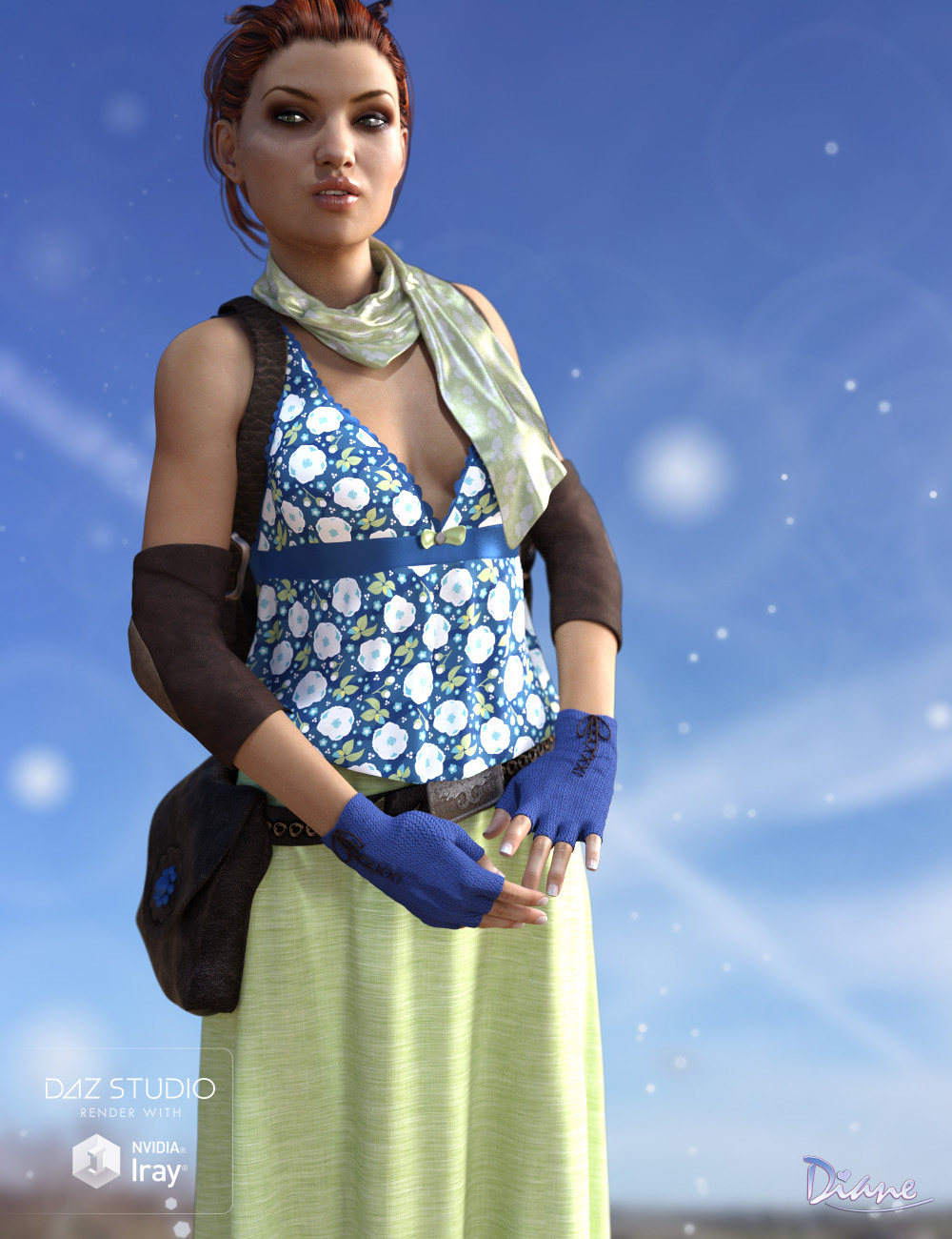 FabTex Pattern Iray Shaders: Camellia by: Diane, 3D Models by Daz 3D