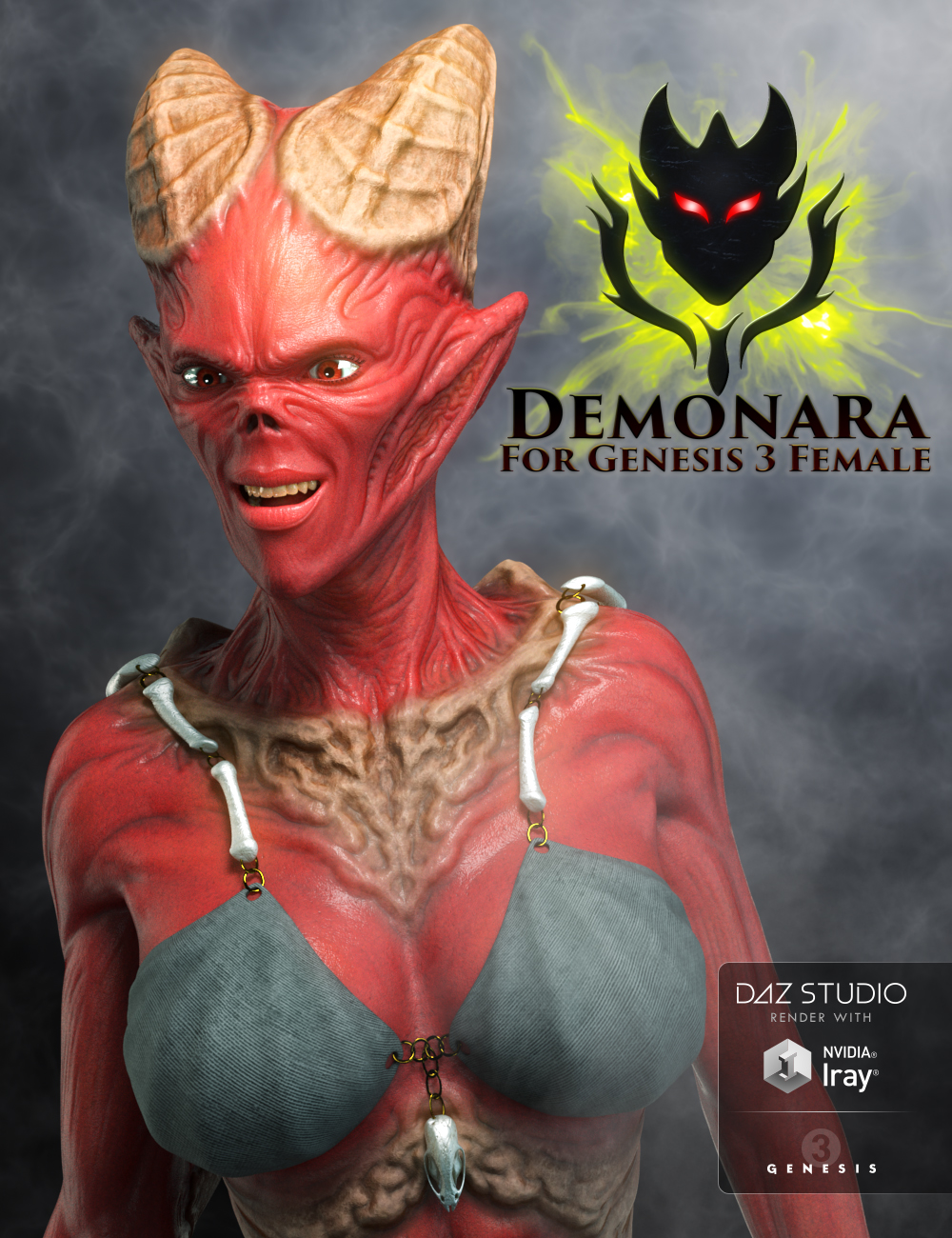 Demonara for Genesis 3 Female by: JoLab1985, 3D Models by Daz 3D