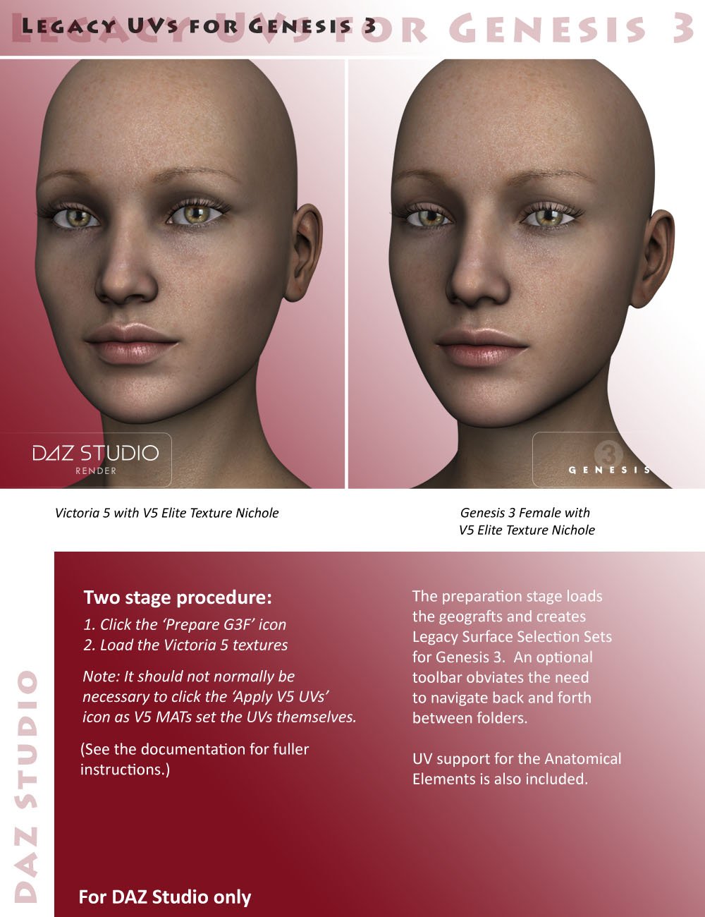 legacy uvs for genesis 3 legacy uvs for genesis 3